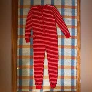 Target kids red striped long sleeve onesie size 12 new without tags